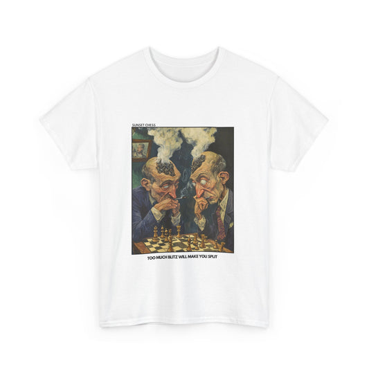 Blitz Ah Make Them Split  - White Chess T Shirt