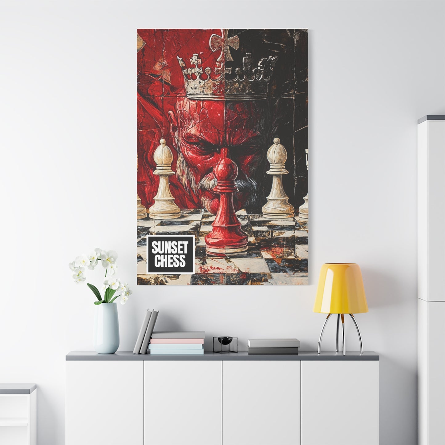 A Game Of Kings - Canvas Chess Print 40"x60"