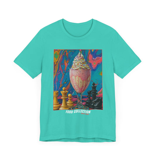 Ice Cream Sundae - Blue Chess T Shirt