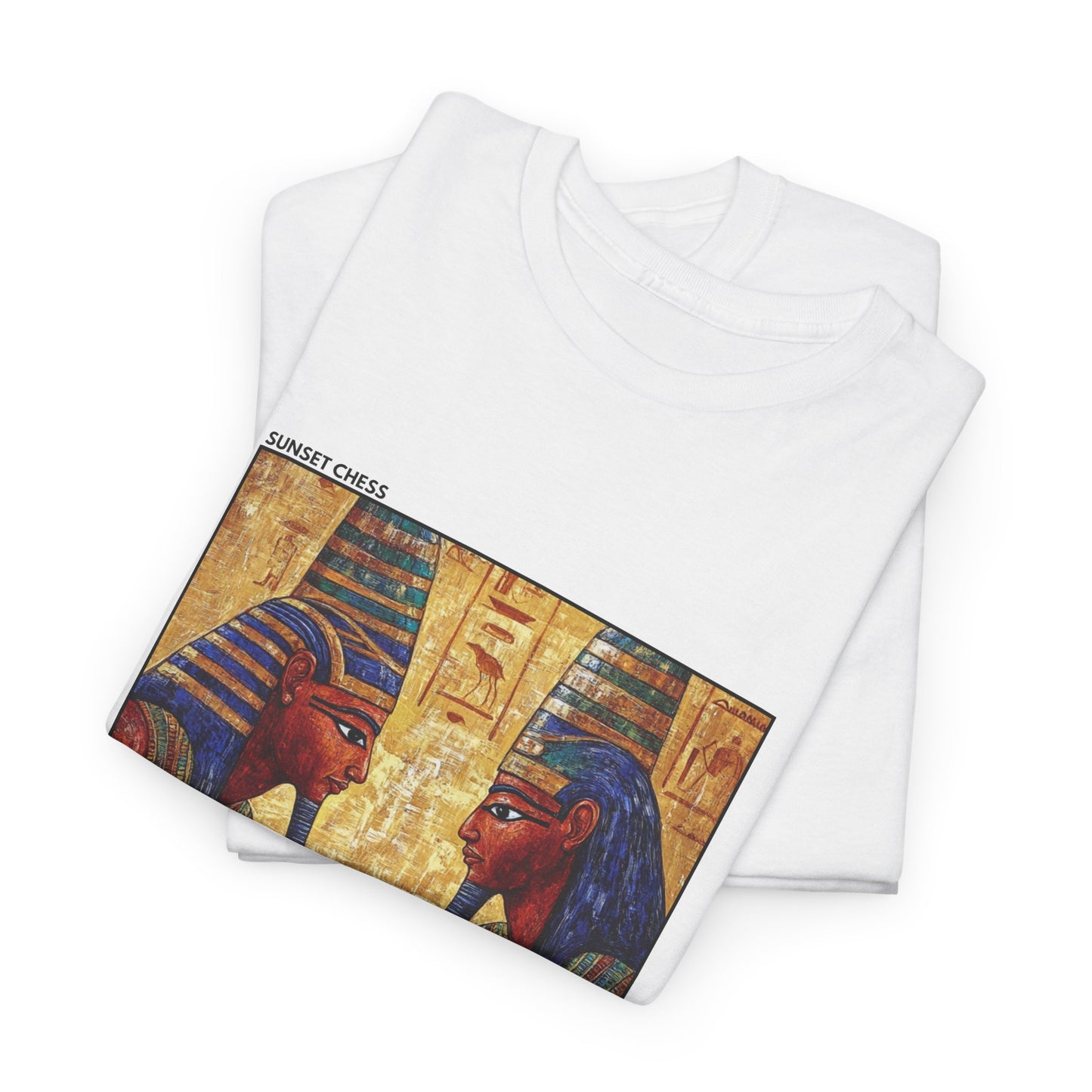 Egyptian Twins - White Chess T Shirt