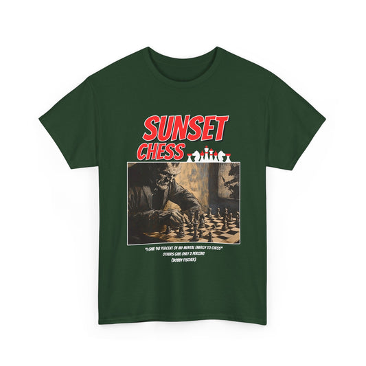 Old Man Plays Chess - Green Chess T Shirt