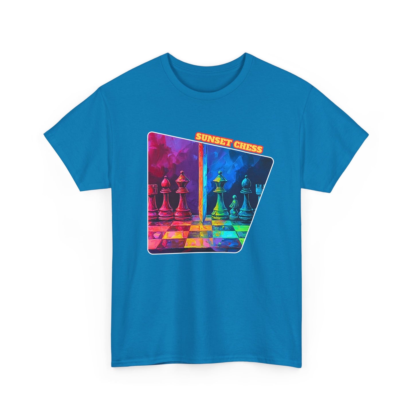 Color Duel - Sapphire Blue Chess T Shirt