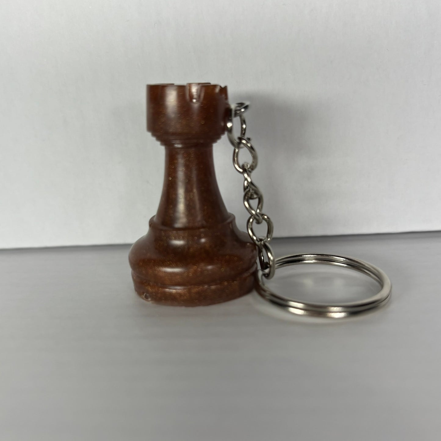 Coffee Rook Handmade Resin Keychain - One of a Kind Design