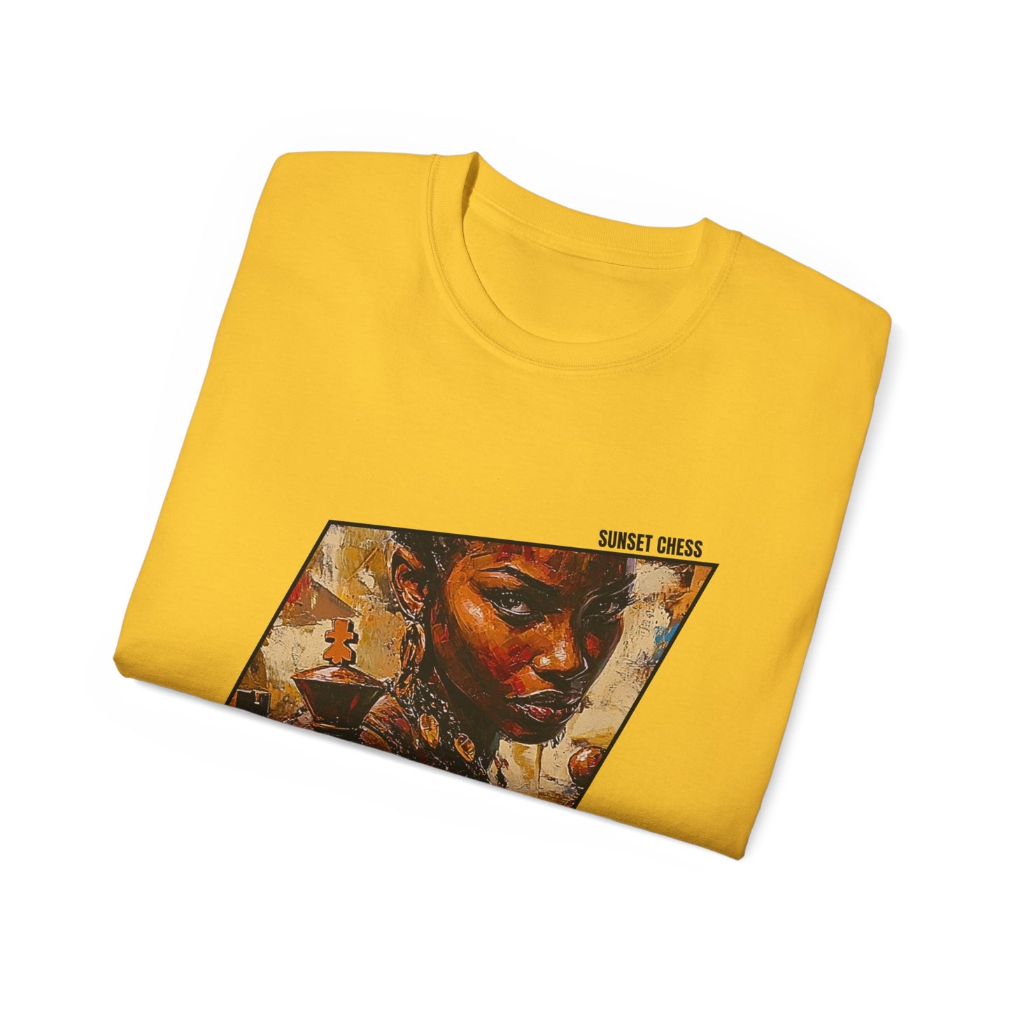 African Queen - Yellow Chess T Shirt