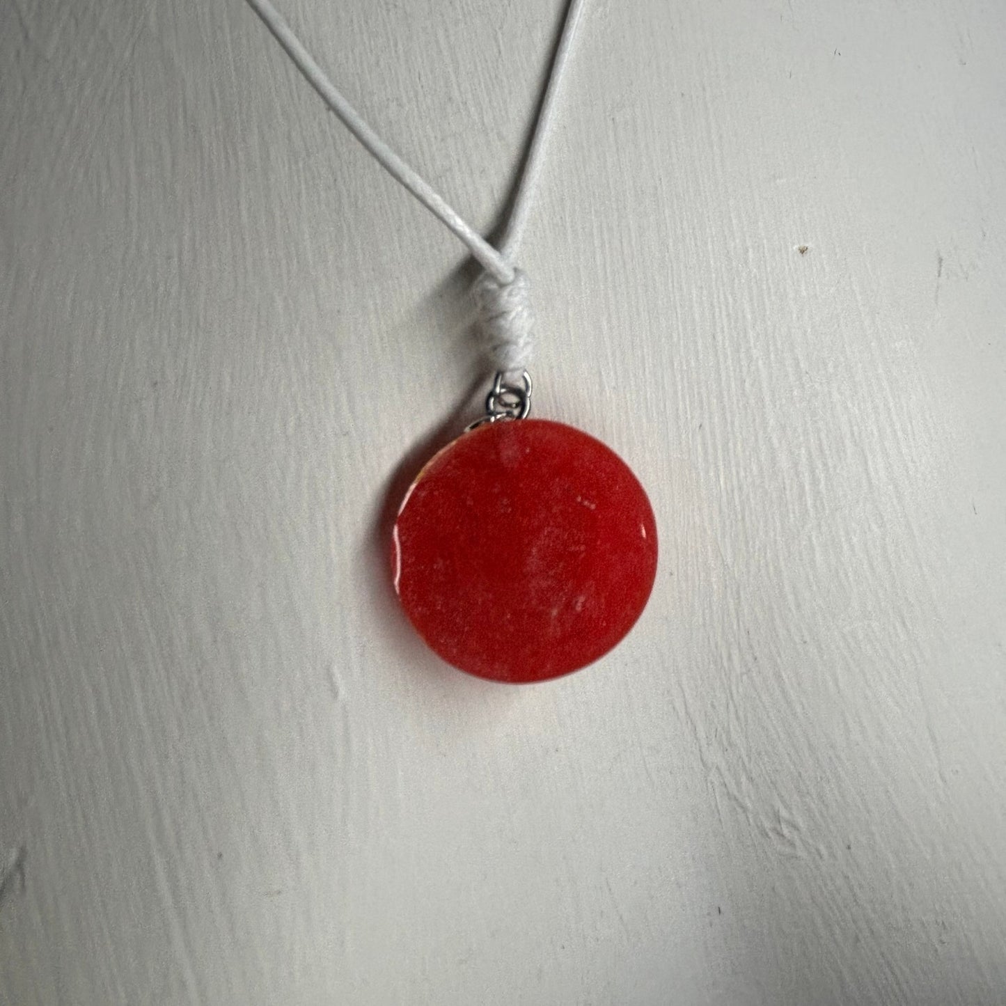 Red Queen - Handmade Resin Chess Necklace