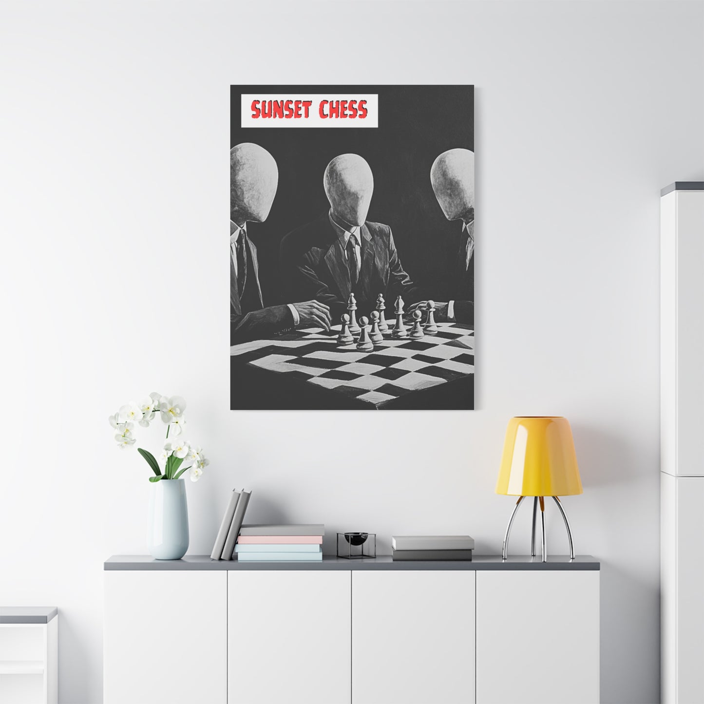 No Face No Game!! - Canvas Chess Print 36"x48"