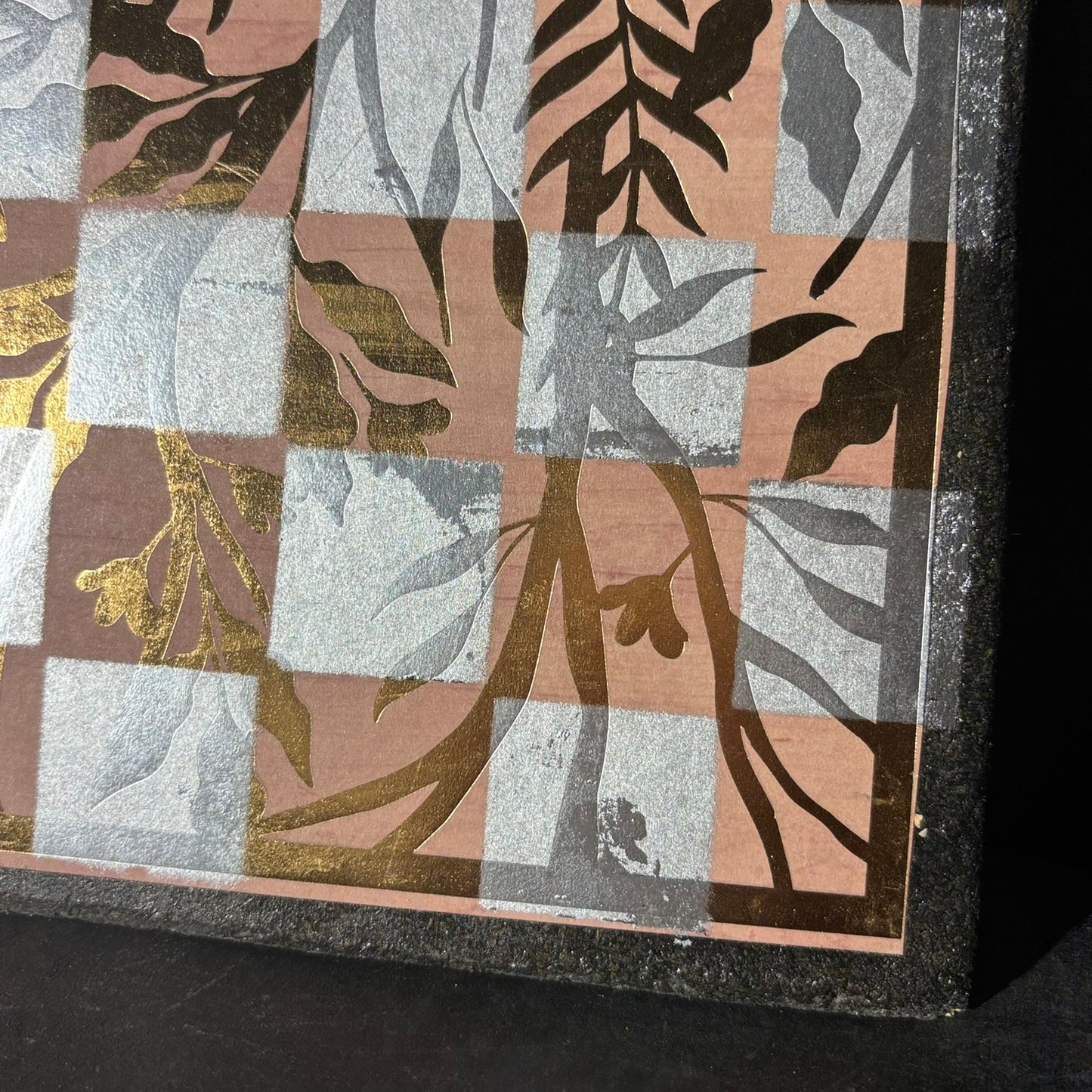 Vintage Golden Chrome - Scrapbook Chess Board