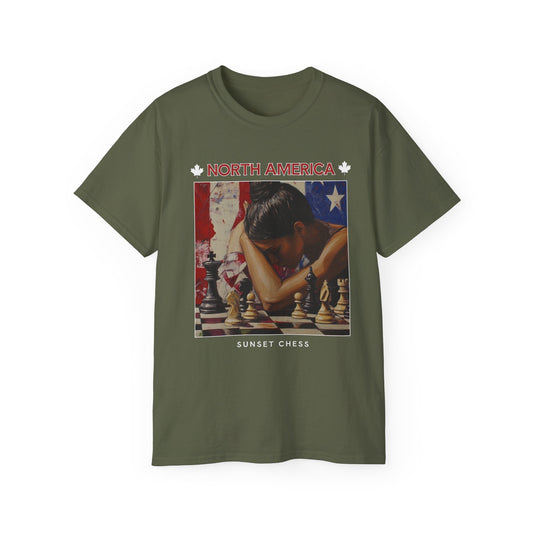American Woman - Army green Chess T Shirt