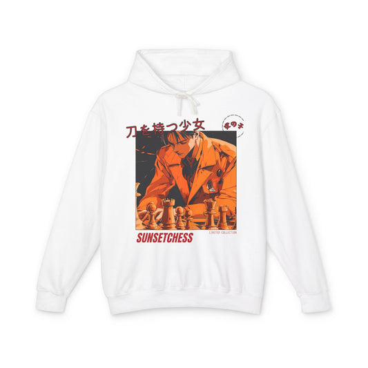 Pressed By The Game - White Chess Hoodie