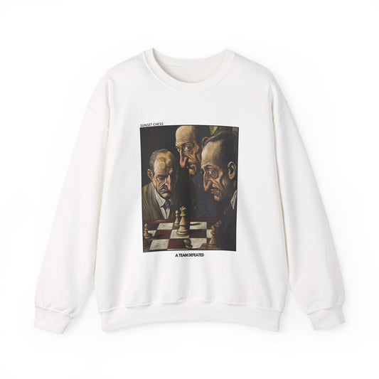 A Team Defeated - White Chess Crewneck Sweater
