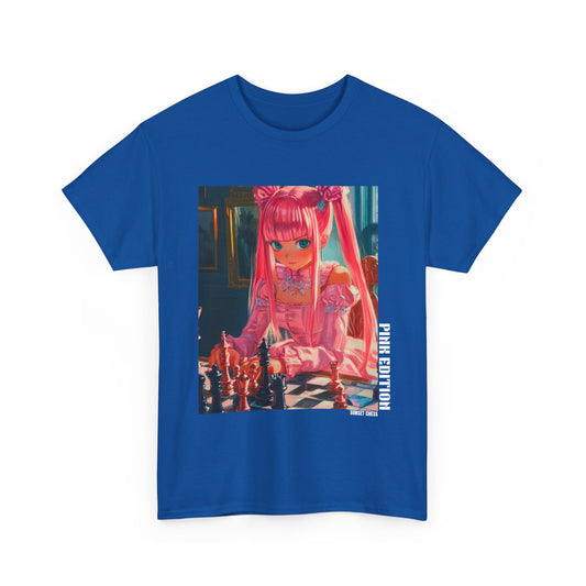 Pink Anime Royalty - Blue T Shirt