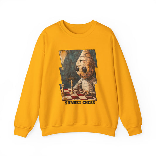 Cone Man - Yellow Gold Chess Crewneck Sweater