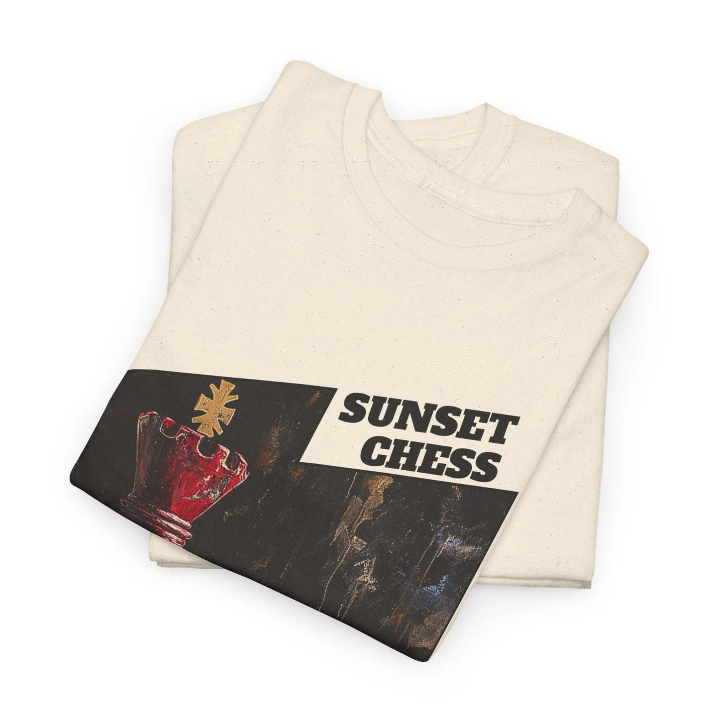 King & His Minions  - Natural Tan Chess T Shirt