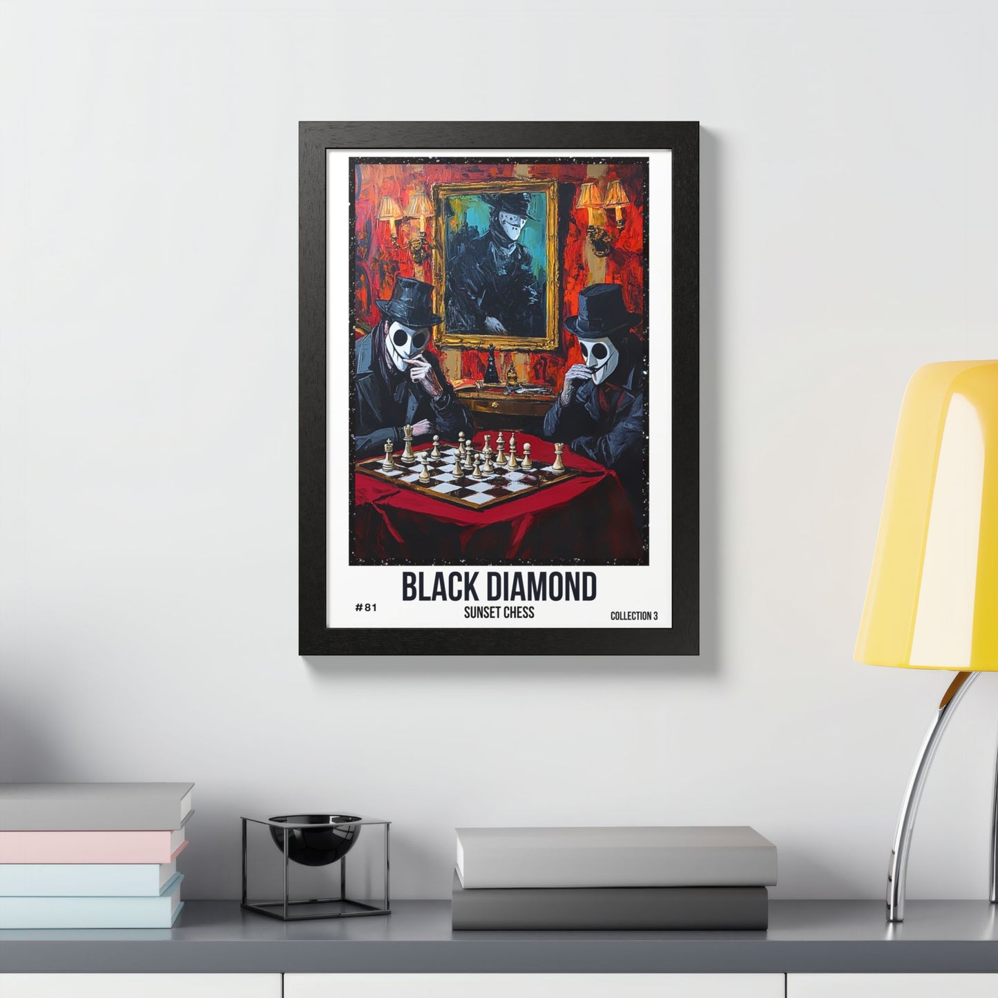 Black Diamond - Collection 3 Card #81 - Sunset Card Poster Framed 12"x16"