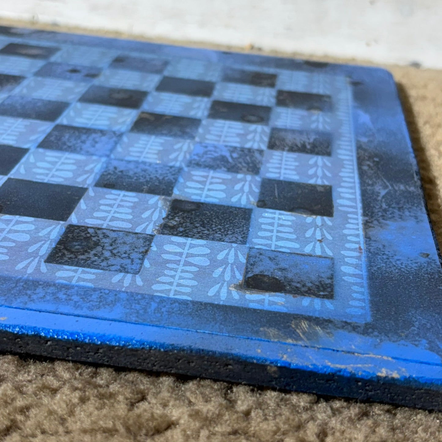 Flair Blue - Scrapbook Chess Board