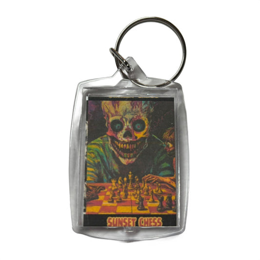 Scared Face - Chess  Photo Keychain