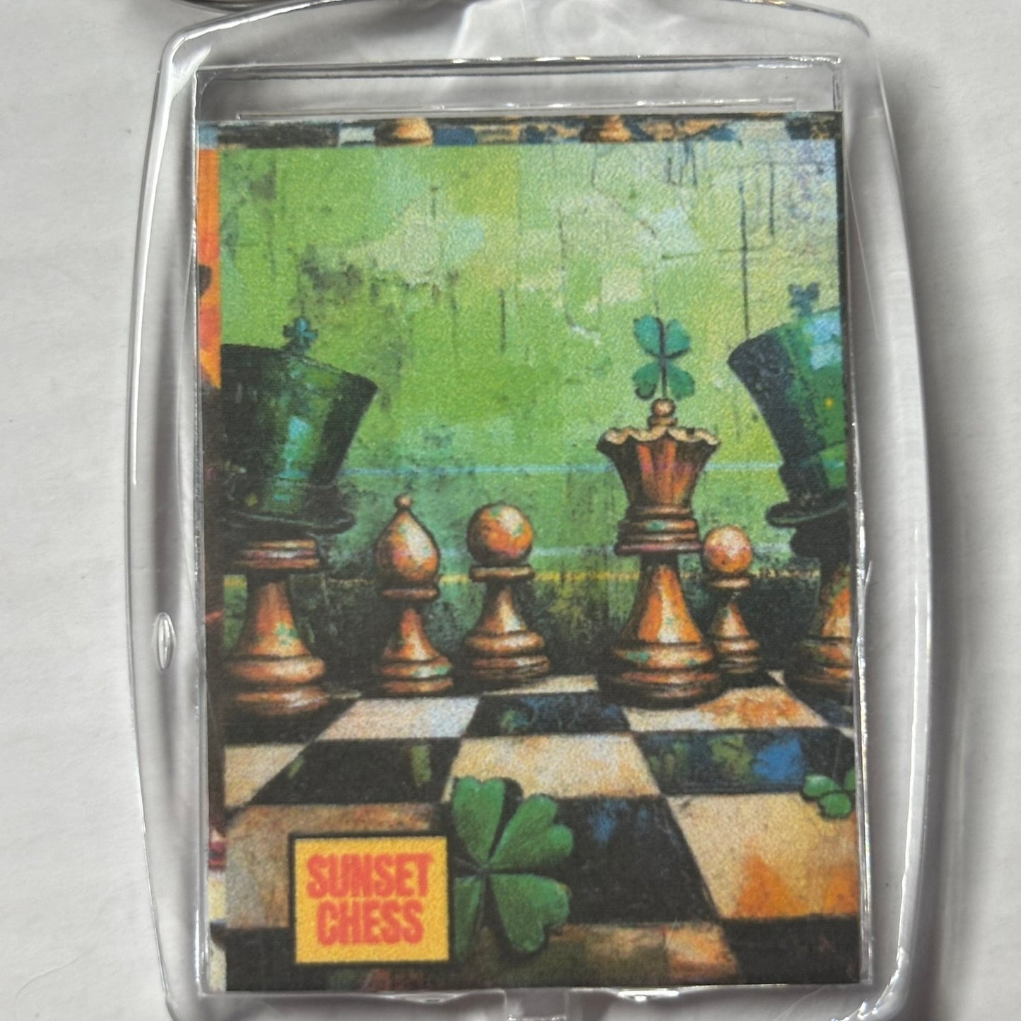 Lucky Day - Chess  Photo Keychain