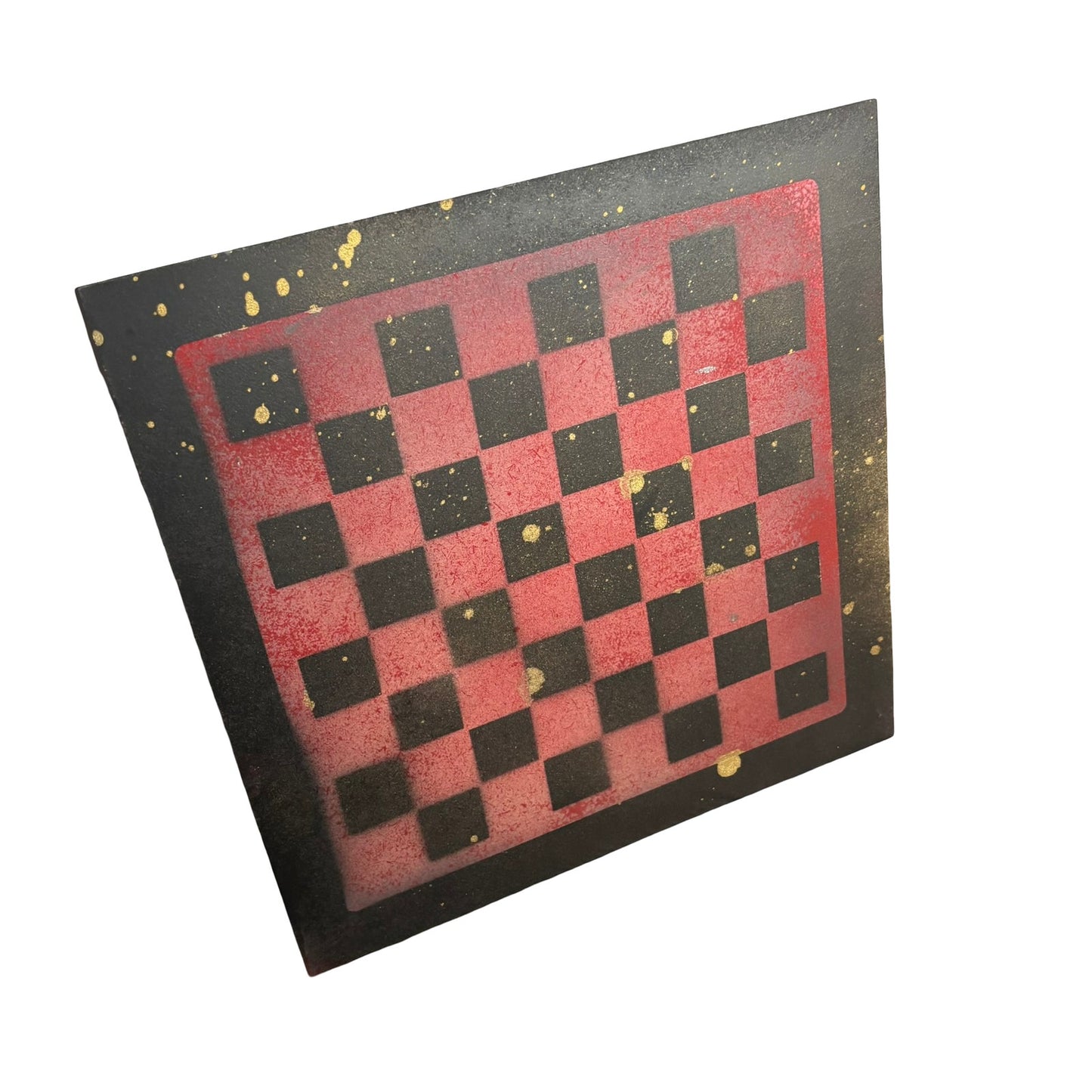 Chinese Golden Red - Painted Chess Board