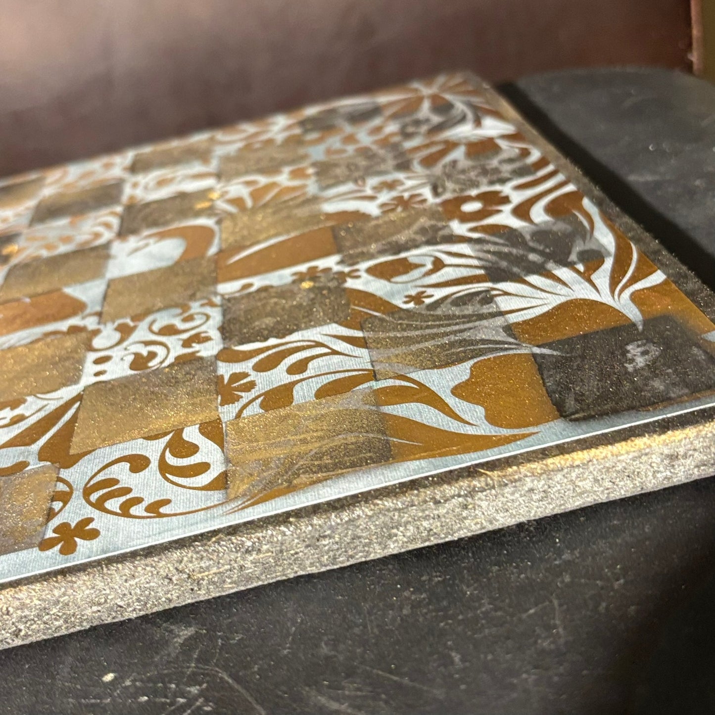 Premium Vintage Gold - Scrapbook Chess Board