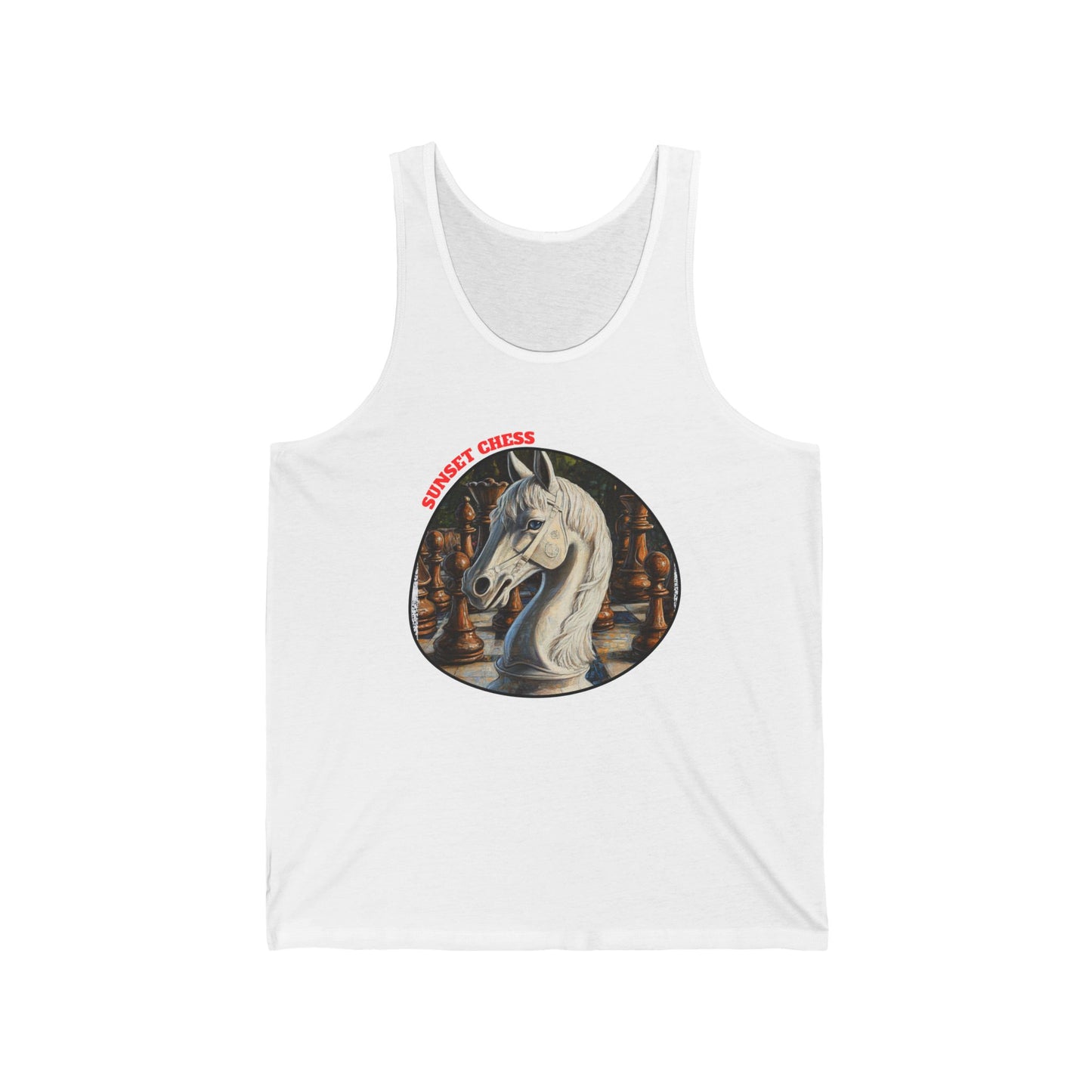 The White Knight - White Tank Top