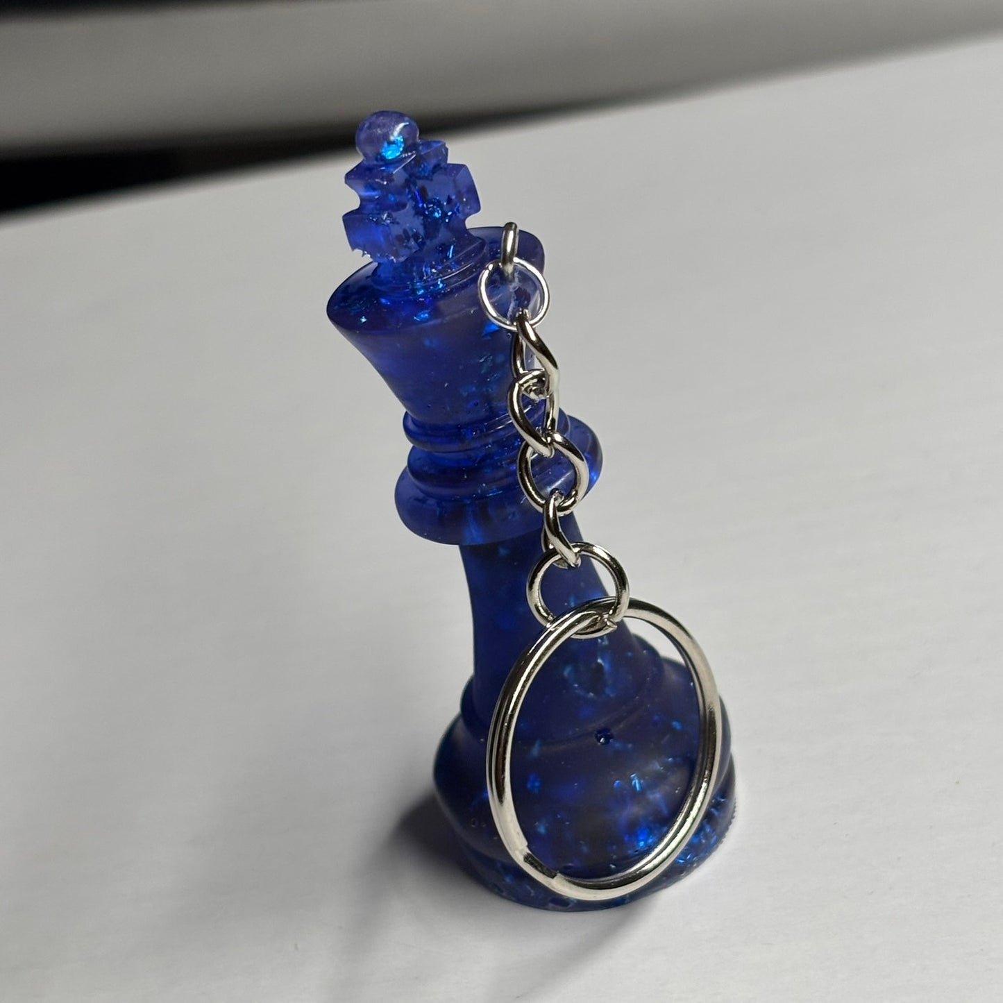 Navy Blue King - Handmade Resin Keychain