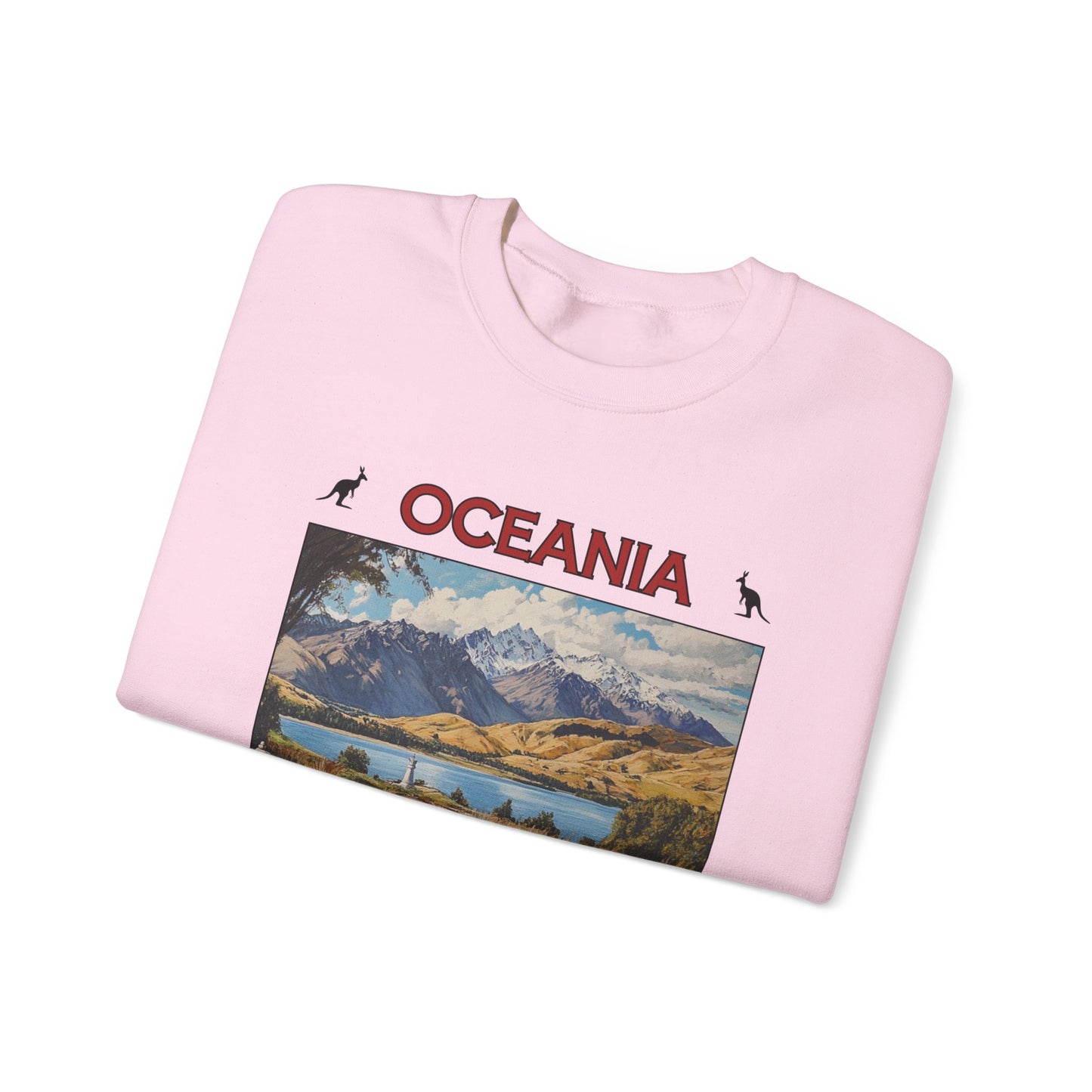 Oceania Beauty - Pink Chess Crewneck Sweater
