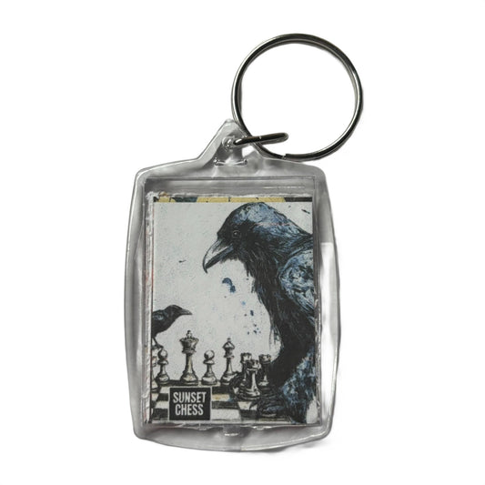 Raven Mother - Chess  Photo Keychain