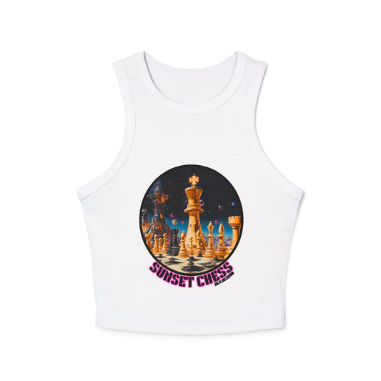 Cyborg City  - Women's White Chess Tank Top