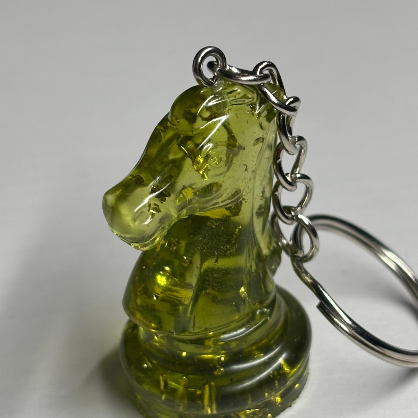 Green Lime Knight - Handmade Resin Keychain