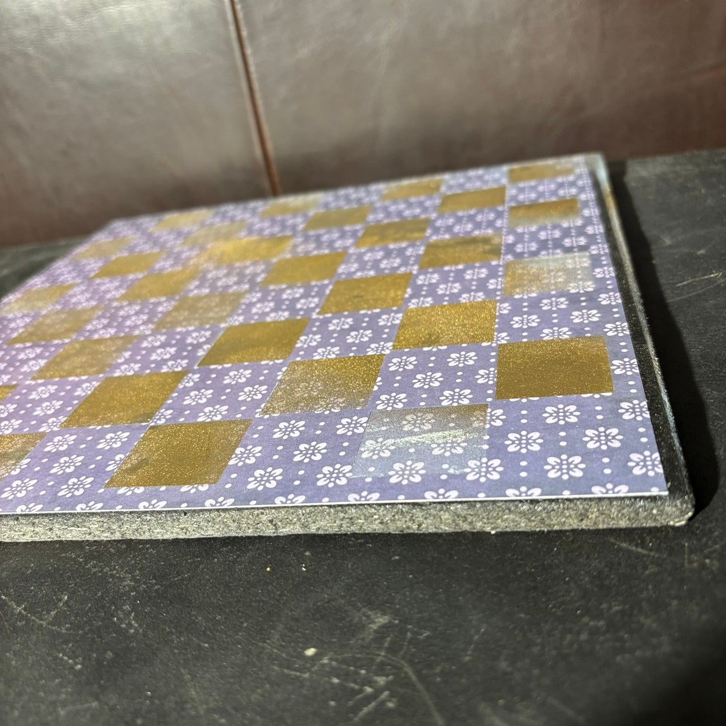 Golden Hue - Scrapbook Chess Board