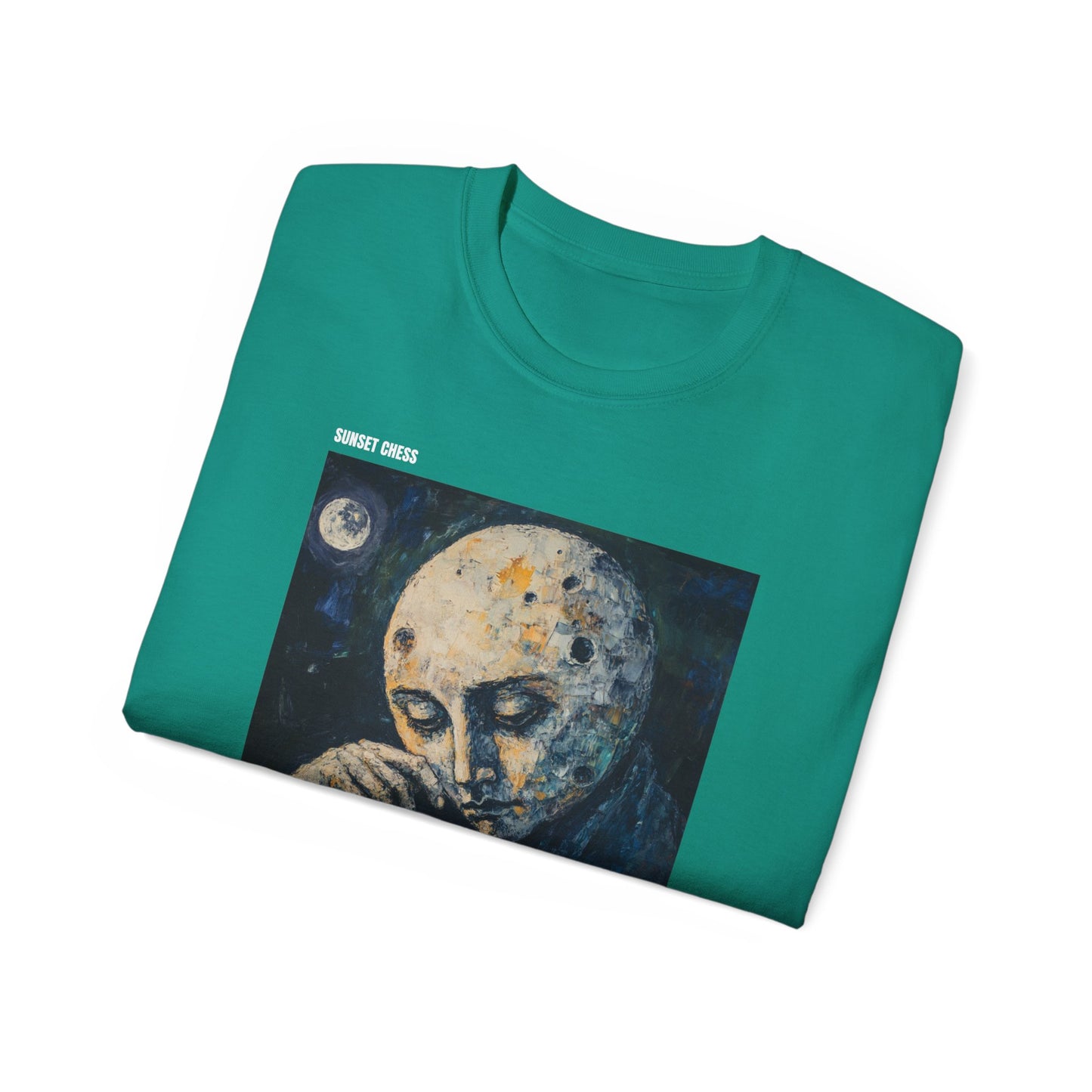 Moon Thinkers - Jade Green Chess T Shirt