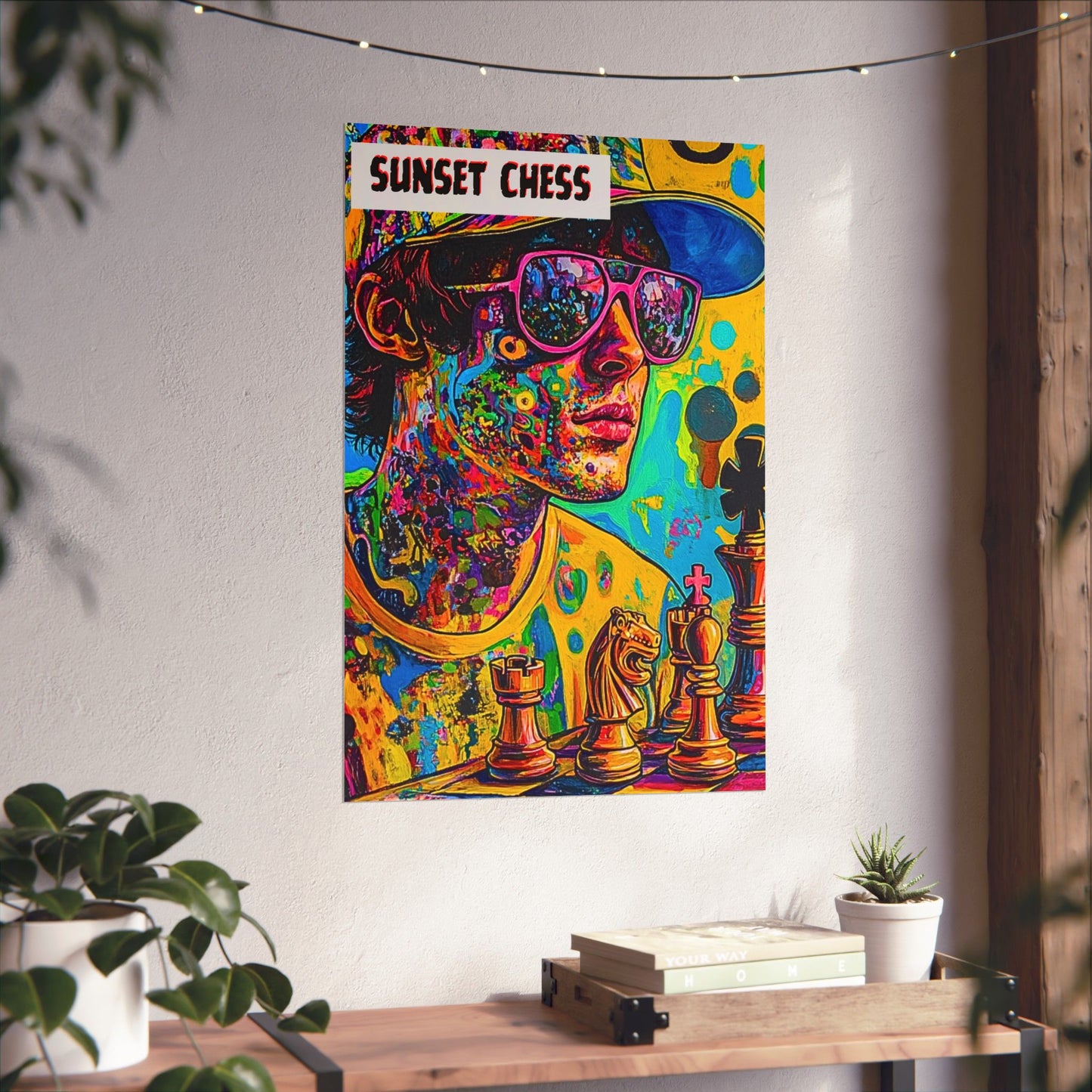 Acid Pop Chess - Matte Vertical Poster 20"x30"