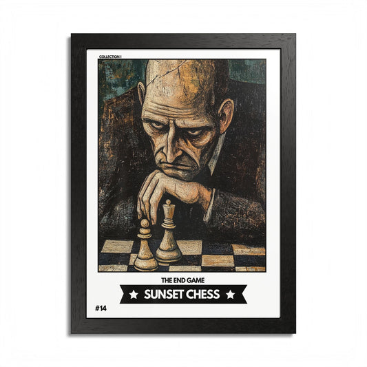 Copy of Season 1 - Collection 1 Card #14 - Sunset Card Poster Framed 12"x16"