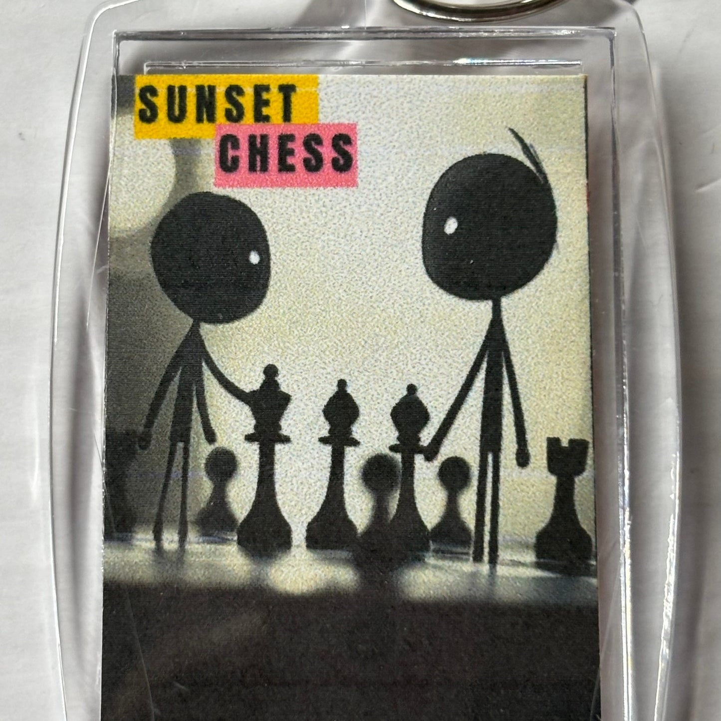 Stick Friends - Chess  Photo Keychain