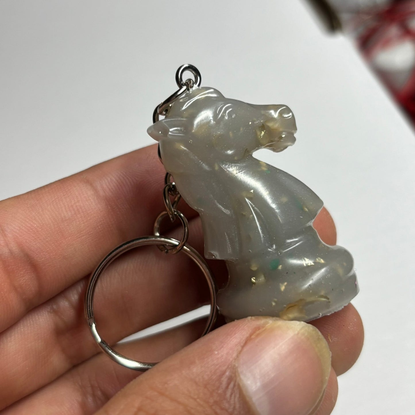 The White Knight - Handmade Resin Keychain