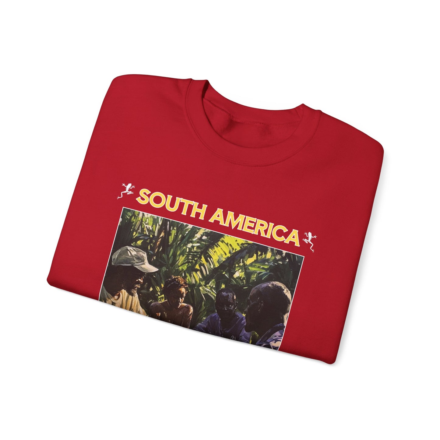 Chess In The Jungle - Red Chess Crewneck Sweater