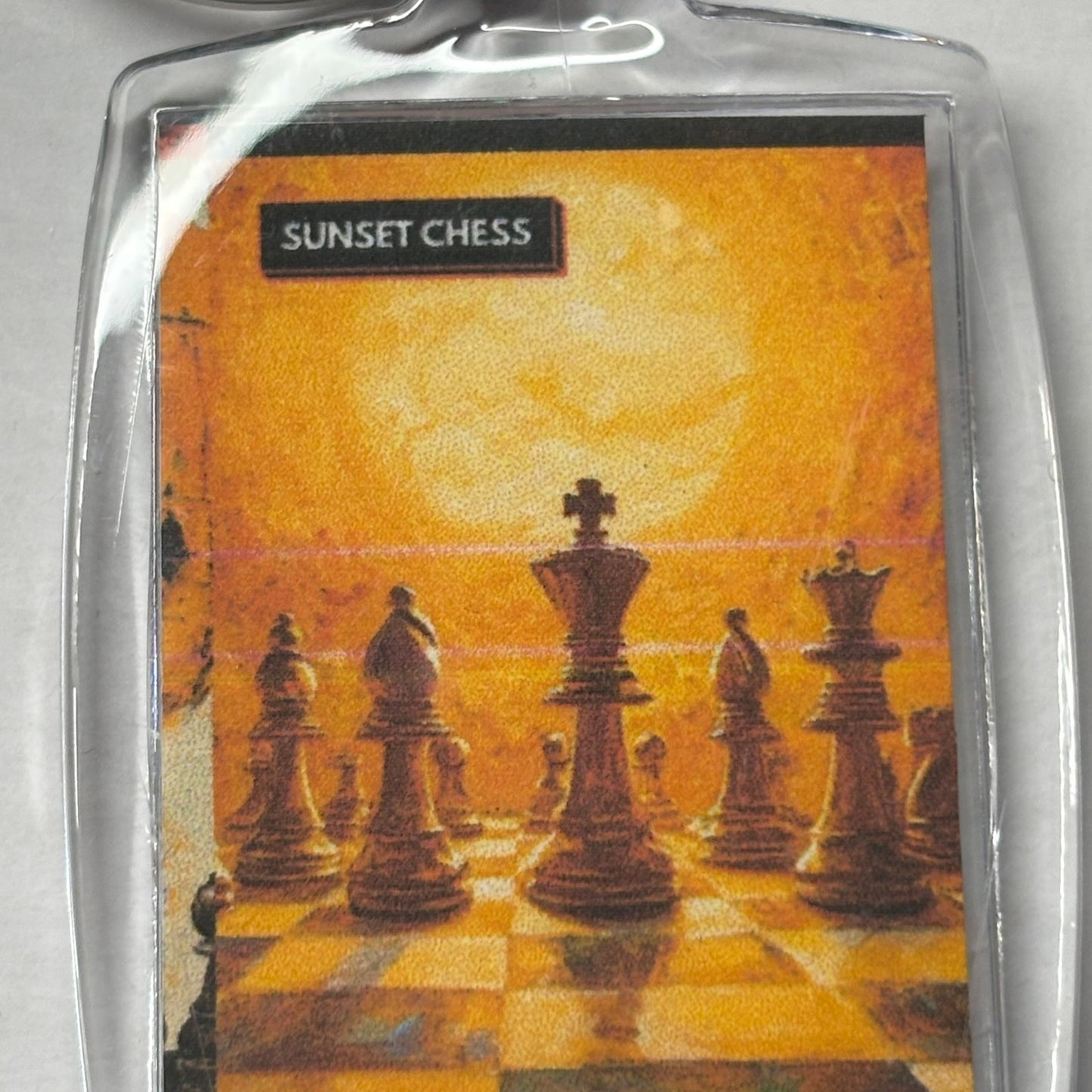 Boiling Lava - Chess  Photo Keychain