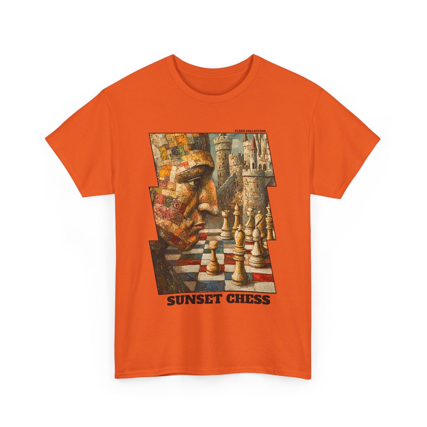 The Castle Wall - Orange Chess T Shirt