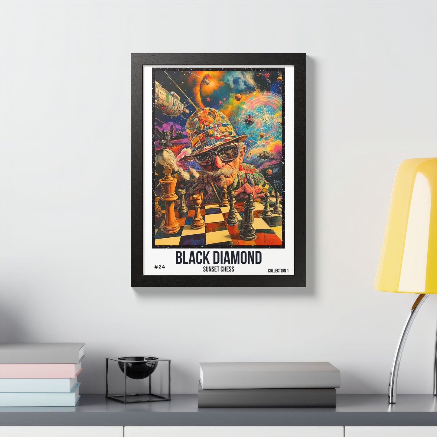 Black Diamond - Collection 1 Card #24 - Sunset Card Poster Framed 12"x16"
