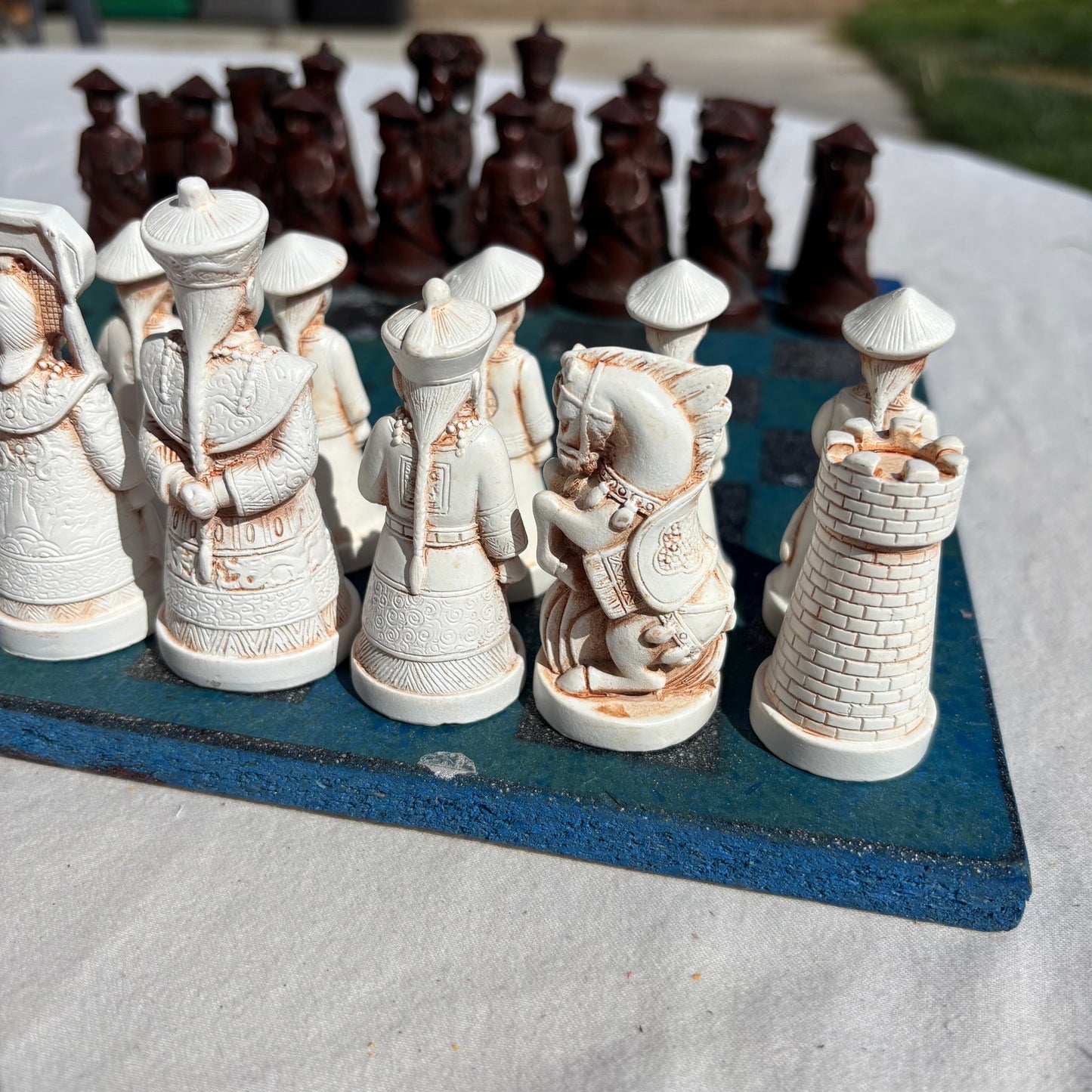 Forest Green - Chinese Edition Chess Set