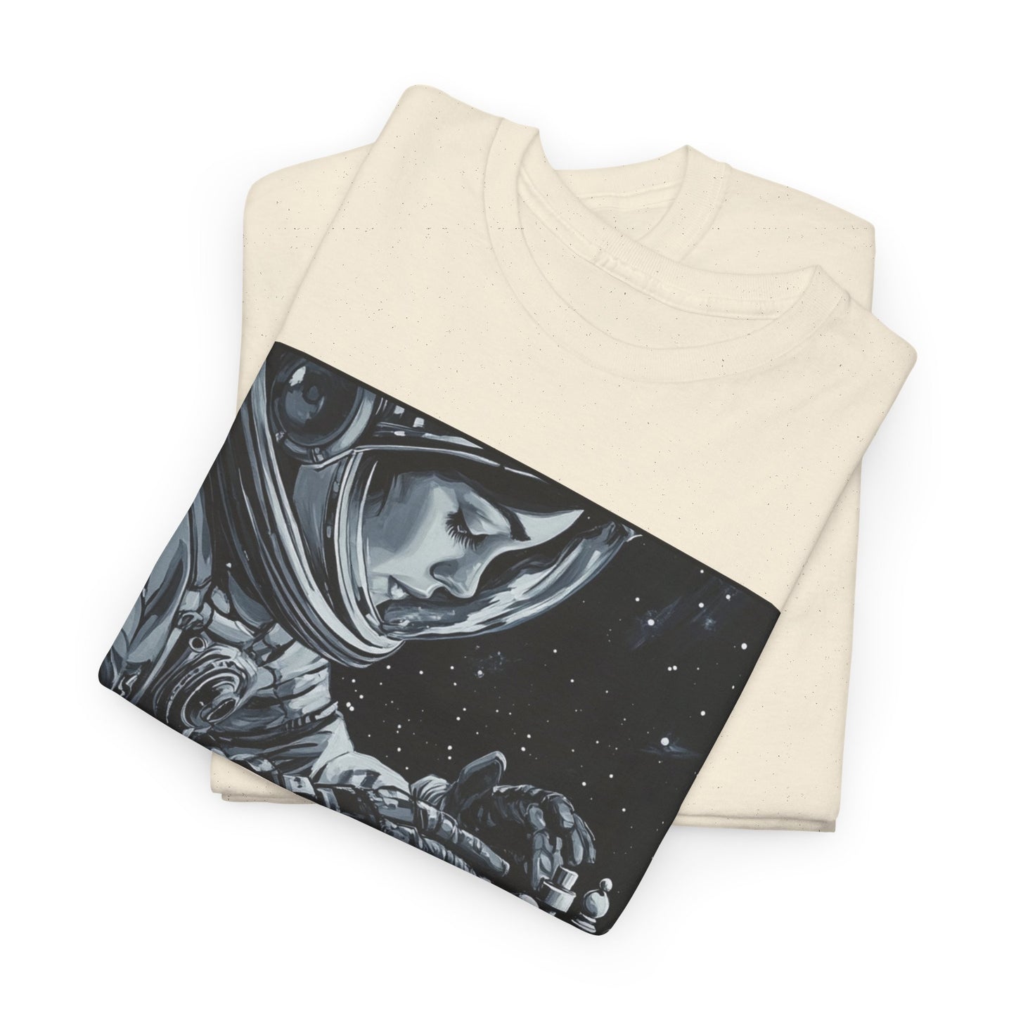 Space Chess Delight - Natural Tan Chess T Shirt