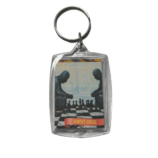 Shadow Men - Chess  Photo Keychain