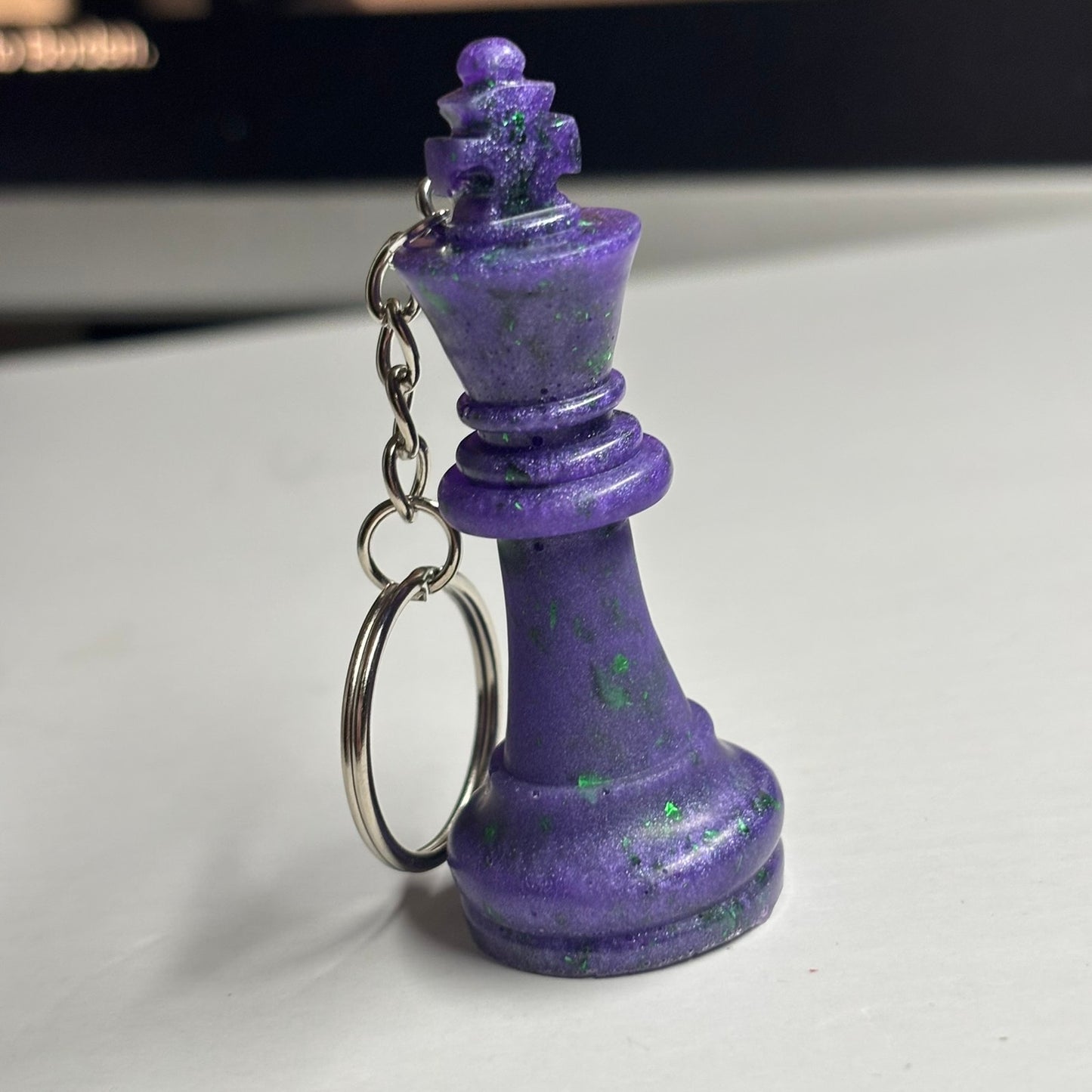 Purple Night King - Handmade Resin Keychain
