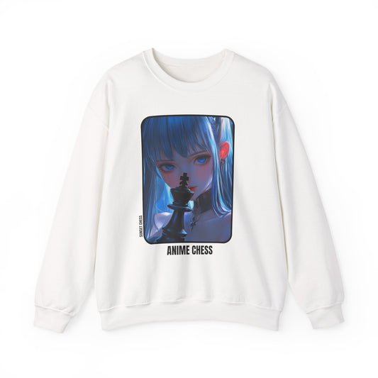 The King's Handler - White Chess Crewneck Sweater