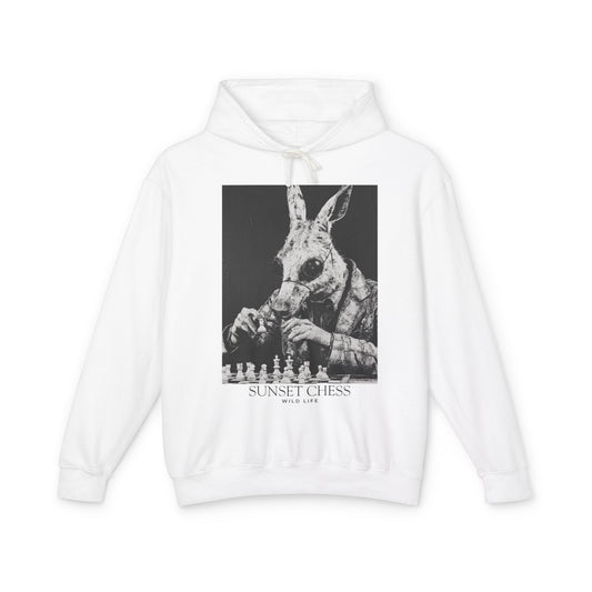 Whiskers at War - White Hooded Sweatshirt