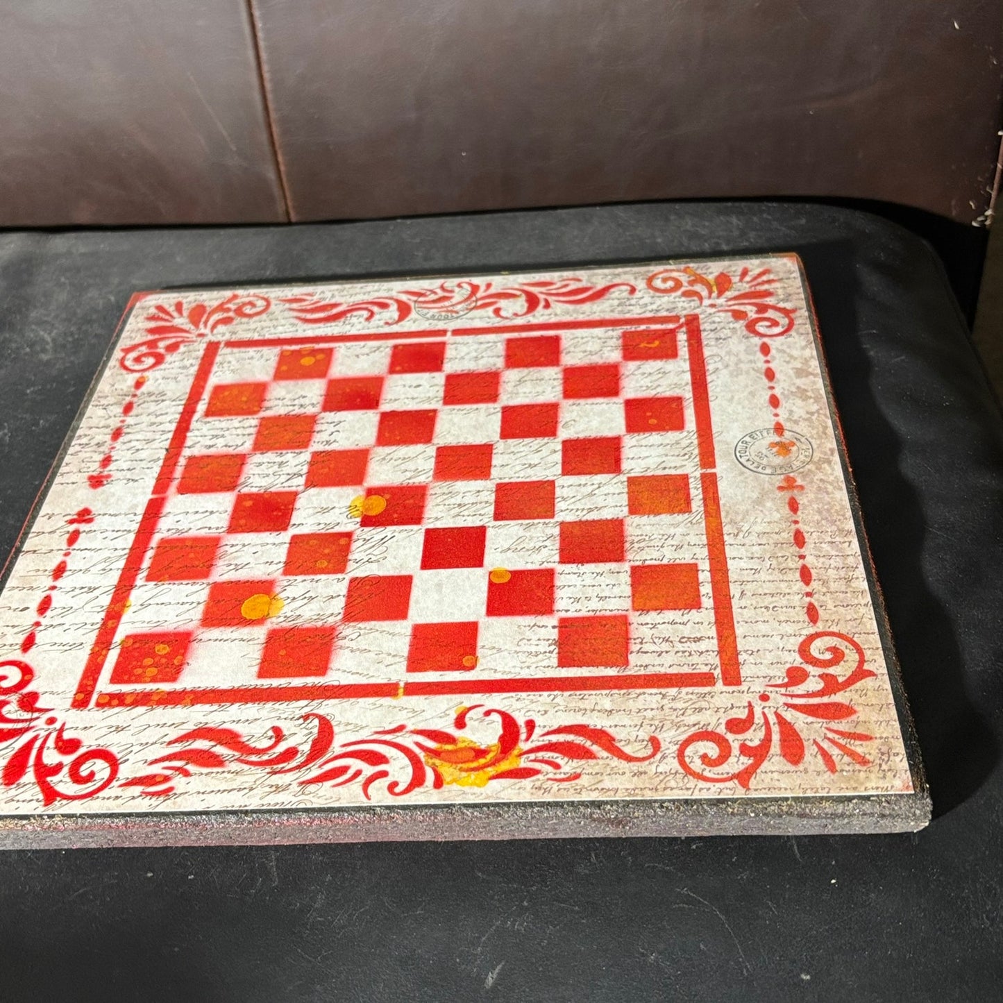 Classical Red - Scrapbook Chess Board