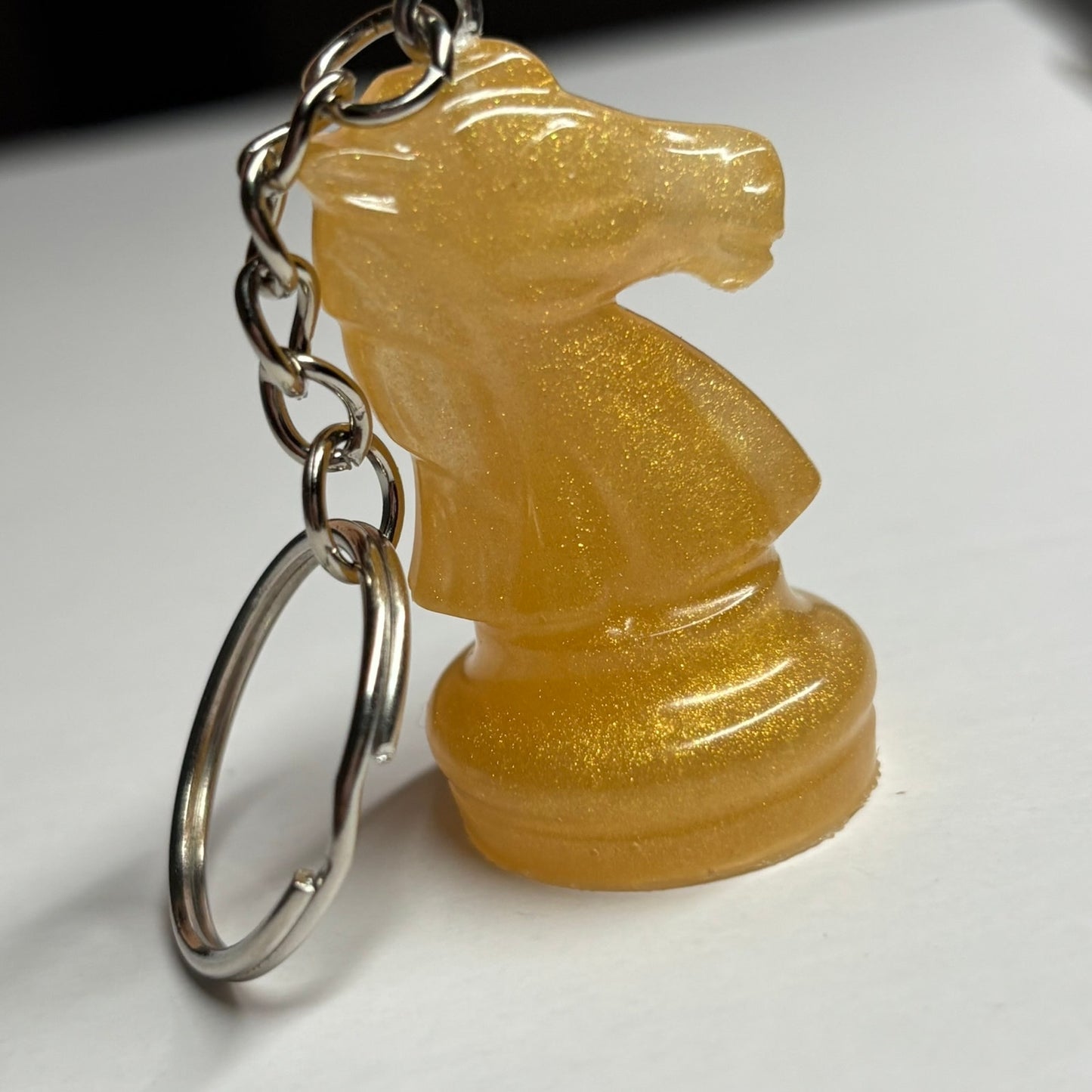 Simple Yellow Knight - Handmade Resin Keychain