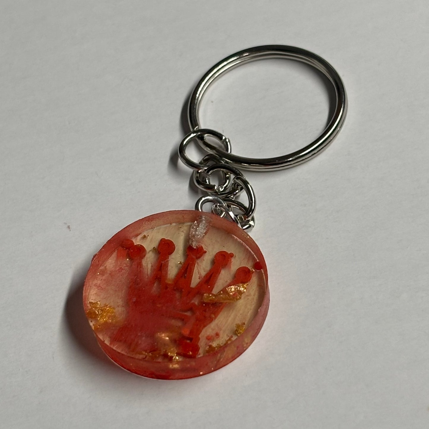 Yellow Fire Queen - Handmade Resin Keychain