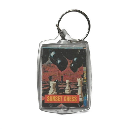 Black Balloons - Chess  Photo Keychain