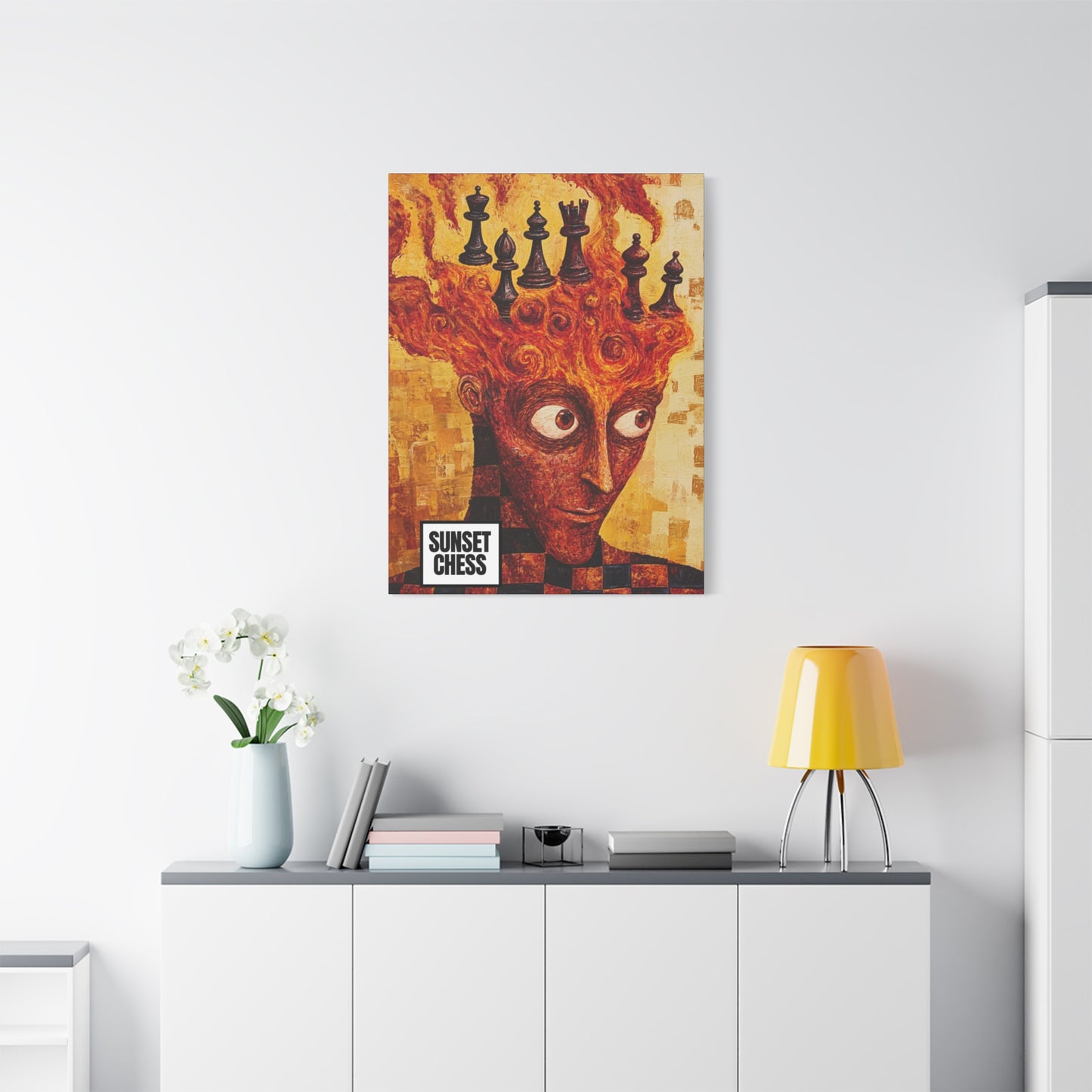 Mind On Fire - Canvas Chess Print 30"x40"